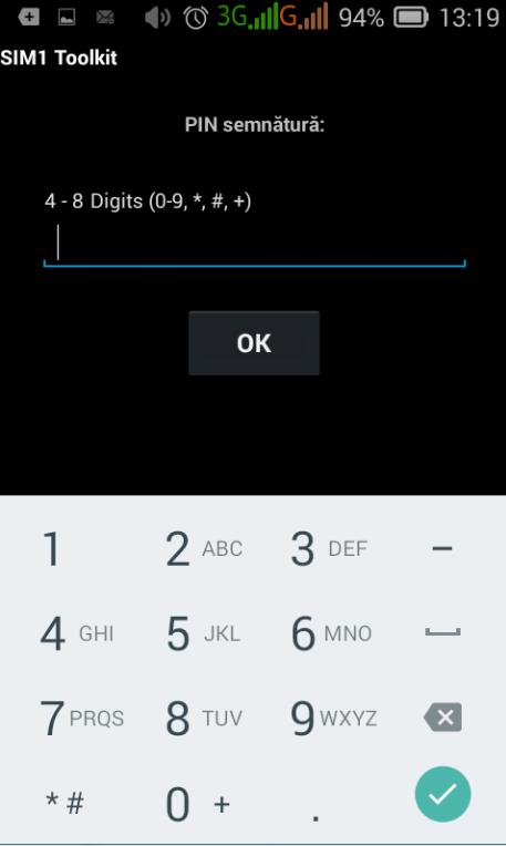 După tastarea butonului Ok pe telefonul mobil apare un mesaj de confirmare în care este indicat codul și detalii despre plata dumneavoastră ca în imaginea de mai jos.