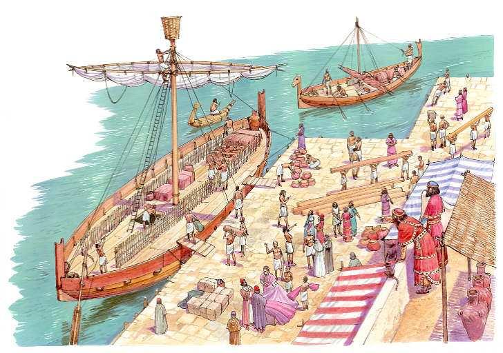 FENICIA Fueron grandes expertos navegantes y mercaderes.