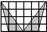 8.- Cuántos cuadrados ocupa el área sombreada en el