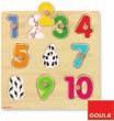 1 o más jugadores. Medidas: 28 x 28 x 2,5 cm. 7p 10p 54869 54870 Puzzle de madera escuela Encaje de siete piezas.