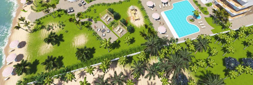 Ambos desarrollos compartirán un club de playa privado donde se podrá disfrutar de dos grandes piscinas, área de juegos para