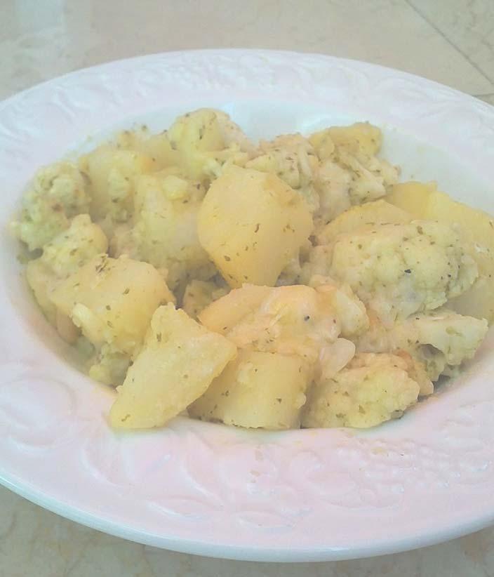 Coliflor amb patata 3 2 patates (350g)