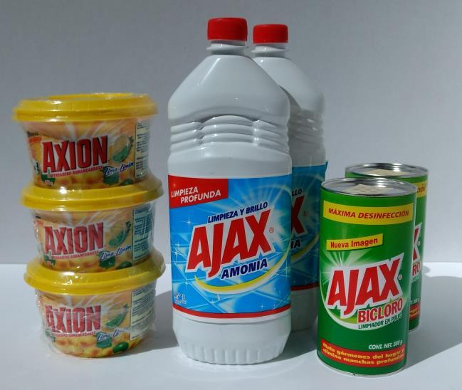 D DESINFECTANTES Ácido muriático Ajax amonia Lavatrastes en