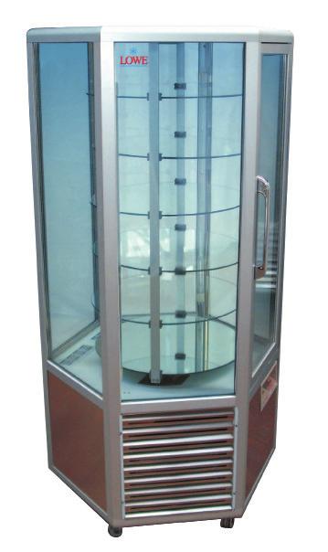 .. -18 C L1 Congelador vitrina L1F Vatios 2000 Volumen (L) - Área de exposición - 1345x730x1370 - Vidrio curvo con cristal doble - Refrigeración asistida por ventilador - Bandeja inferior para