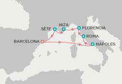 Especial Cruceros NUEVAS FECHAS 5 Maravillas del Mediterráneo Durante los 8 días y 7 noches de duración del crucero 5 Maravillas del Mediterráneo, Pullmantur te lleva a descubrir importantes ciudades