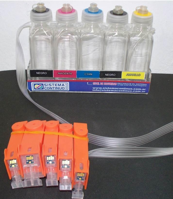PASO 1: Llene cada recipiente de tinta con el color correspondiente, Una vez colocadas las tapas, destape todas las