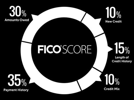 Mientras revisa esta información, tenga en cuenta: Los FICO Scores tienen en cuenta todas estas categorías, no solo una o dos.