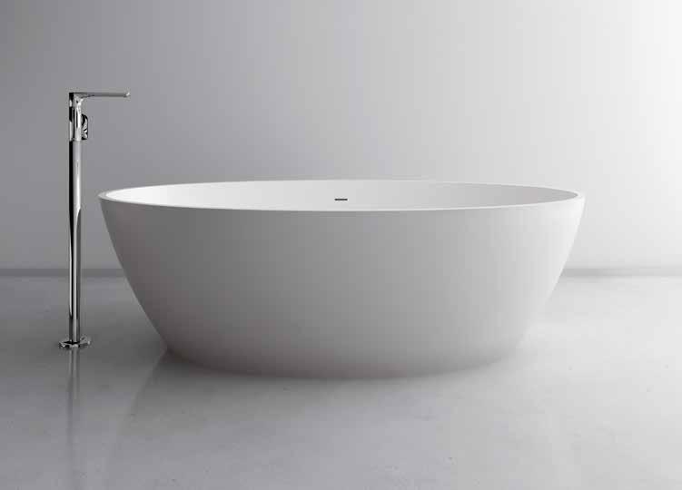 bathtubs Ou OU free-standing matt Solidsurface bathtub. Bañera OU free-standing en Solidsurface mate. Cod. OU100 Cod.