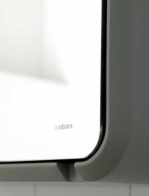94 Cabinet mirror with LED lighting (FL180L) in Vespa 266M matt Lacquer.