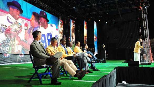 Foto: Gary A. Vasquez/NFL Seis ex jugadores y un documentalista pasaron a formar parte del Salón de la Fama del Football Americano Profesional, ubicado en la Ciudad de Canton, Ohio.