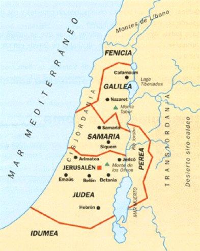 Gobernantes locales: Herodes el Grande, rey de Galilea, Samaría, Judea e Idumea (40-4 a.c.) Herodes Antipas, rey de Galilea y Perea (4 a.c.-39 d.c.) Arquelao, Tetrarca de Judea, Idumea y Samaria (4 a.