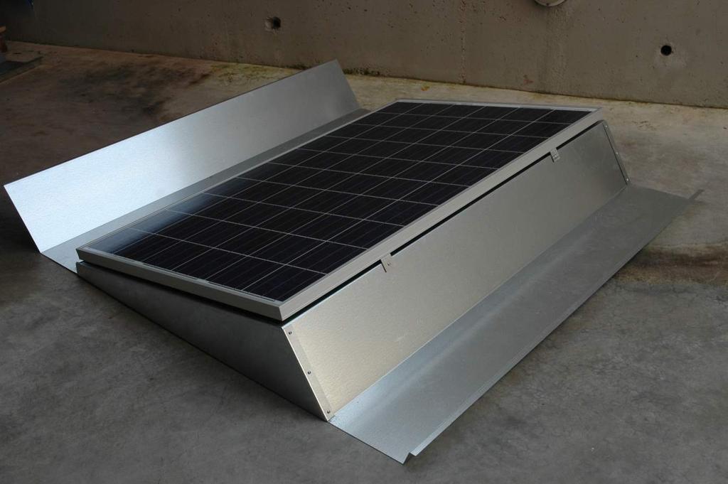 4.2 VGP 4.2.1 VGP PVFix Nuevo sistema de montaje que permite montar paneles fotovoltaicos estándar de 60 células sobre cubiertas planas sin necesidad de penetrar la capa de impermeabilización.