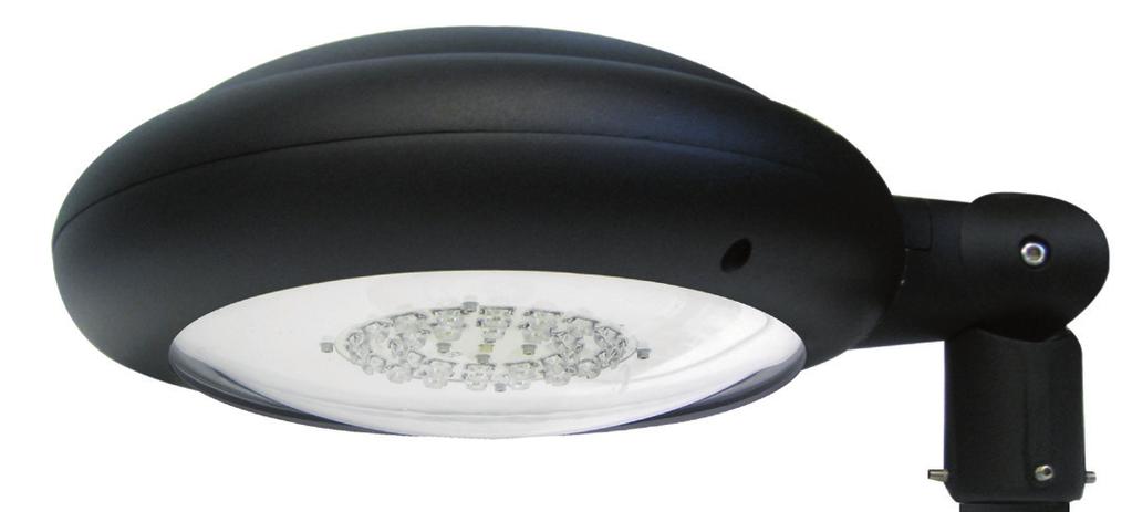 P-LED With a rounded design and oval lines, but great robustness, this is an ideal luminaire for residential areas.