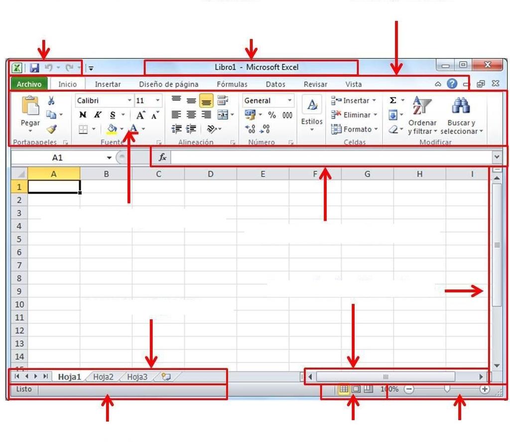 Curso Microsoft - Excel 1. Introducción - Elementos de Excel a. Qué es Excel? b. Para qué sirve Excel? Ejemplo: Iniciar Excel Formas básicas de iniciar Excel. b. Desde el botón Inicio situado, normalmente,.