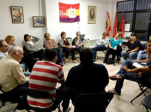 Jueves 01/10/2015 Celebración de reunión de presentación del nuevo Grupo Municipal Socialista de Usera a las Asociaciones