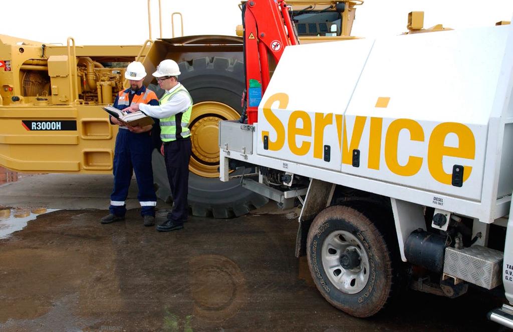 Respaldo al cliente Los servicios del distribuidor Cat mantienen la productividad de los equipos de minería subterránea.