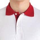 Cuello y tapeta de 3 botones en contraste y cubre costuras reforzado en cuello.