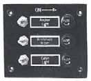 Tamaño 165x115 mm. 011123 Panel de 6 interruptores con piloto indicador y magnetotérmicos.