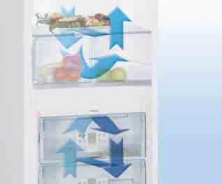 frío independientes. Adeás, con DuoCooling no existe intercabio de aire entre el refrigerador y el congelador evitando la transisión de olores y el secado de los alientos.