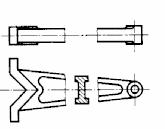 Cuando la representación de una pieza se interrumpe, se puede dibujar una sección intercalada en el espacio intermedio, como se indica en la figura 5.