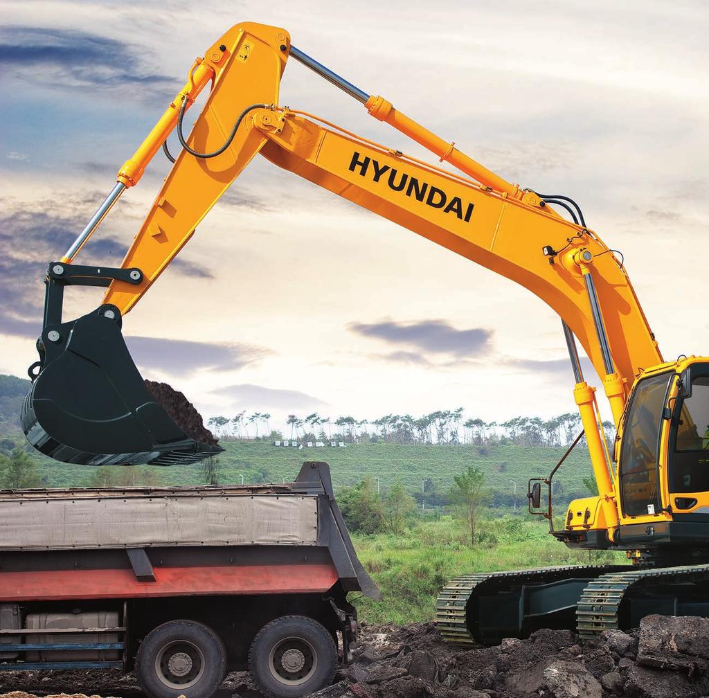 Orgullo en el Trabajo Industrias Pesadas Hyundai se esfuerza por producir la última tecnología en equipamiento para excavación que brinde a cada operador máximo