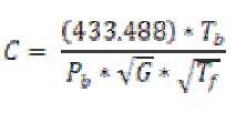 Despejando de la ecuación Q0 se obtiene la ecuación para el ajuste del caudal: (46) Usando la ecuación de Weymouth para el cálculo de cada tramo: (47) Donde K, es el coeficiente de Weymouth expresado