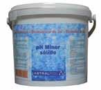 Productos PARA Electrólisis de sal ph Minor sólido para electrólisis de sal 8 Kg 40919 4 33,3 0,048 P10 4,02 16 Kg 40920 1 34,1 0,054 P10 3,92 ph Minor líquido para