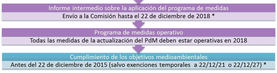 Líneas de la planificación El esquema antes expuesto es el reglado por la DMA y la legislación española.