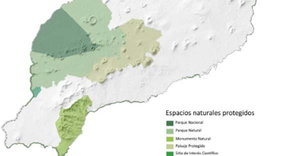 actualidad en el Texto Refundido de la Leyes de Ordenación del Territorio de Canarias y de Espacios Naturales de Canarias, por una serie de espacios en los que están representados los hábitats