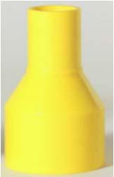 CONEXIÓN GAS BUTT (MDPE) Color Amarillo - PE 2406/ 2708 - IPS - Termofusión a Tope Reducción Concéntrica BUTT, PE