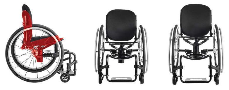 ICON Una silla que se ajusta a todos! La postura del cuerpo está bajo cambios constantes y sujeto a nuevas necesidades. Esto sucede aún con más frecuencia en usuarios de sillas de ruedas activas.