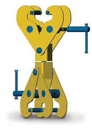 SC SERIES TWIN BEAM CLAMP The SC Series Twin Beam clamps enable one beam to be suspended beneath another. The clamps quickly and easily attach to the beams using the screw type mechanizm.
