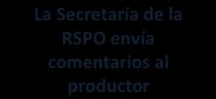 La Secretaría de la RSPO publica la notificación en el sitio web de la RSPO para Consulta Pública