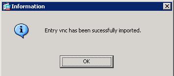 Hojee a la ubicación en la cual usted guardó el enchufe VNC, y seleccione el archivo. 7. Ahora haga clic la importación.