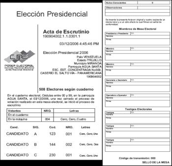 ESCRUTINIO Paso 13 Es Automatizado La máquina de votación emitirá los ejemplares del Acta de Escrutinio.