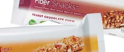 Fiber Snacks POR QUÉ QUÉ Deliciosa golosina en barra libre de gluten, con 6 gramos de fibra y