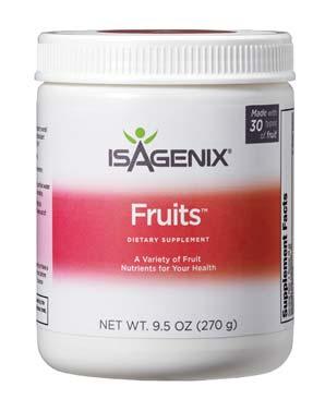 Isagenix Fruits POR QUÉ QUÉ Una deliciosa bebida fitonutriente en polvo para complementar tu ingesta de nutrientes diarios derivados de las frutas.