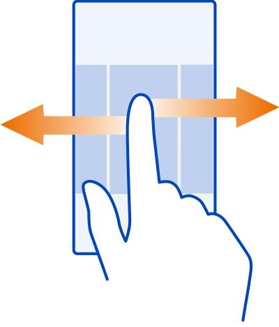 38 Personalización y la Tienda de Nokia Para pasar de una pantalla de inicio a otra, pase el dedo hacia la izquierda o hacia la derecha. indica la pantalla de inicio que se está mostrando.