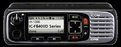 Radios Móviles Digitales IC-F5400/ 6400 Nueva Generación de Radios Digitales Grabador de Voz GPS Trunking Tipo D Fabricado en Ambiente ISO 9001:2008 Aprobado por la FCC Bluetooth Encriptación DES 5