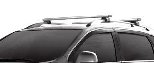 CHEVROLET TRAX PRODUCTOS DE CARGA EXTERIOR BARRAS DE TECHO Diseñadas en aluminio con estilo aerodinámico y útiles para instalar la concha o canastilla portaequipaje. Sólo aplican para LTZ.