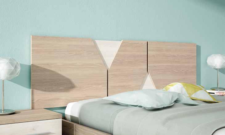 create the perfect bedroom for you. 1_Sable oak / Nordic white.
