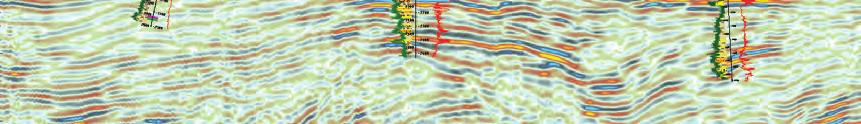 amplitud sísmica, asociadas a sistemas canalizados y depósitos de abanico de piso de cuenca de aporte múltiple, con una orientación Suroeste-Noreste.