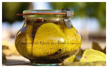 Pasión por el Queso Corazones de queso semicurado en aceite de oliva virgen extra Maduración: Minimo 2 meses.