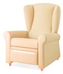 loto design: Estudio Seniorcare El sillón relax LOTO es una pieza de gran elegancia cuyo objetivo es alcanzar el máximo confort. Reclinable por presión para un óptimo descanso.