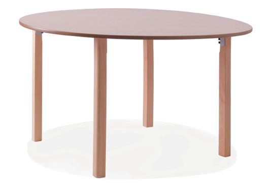 hiedra design: Seniorcare Studio La colección de mesas HIEDRA es enormemente versátil ya que ofrece la posibilidad de patas en madera o metal.