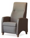A multiple choice of arms available: wood arm, upholstered arm and