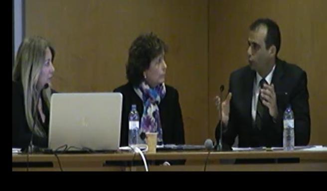 Directora de Prevención y Medioambiente de HP durante su intervención como ponente de la jornada.