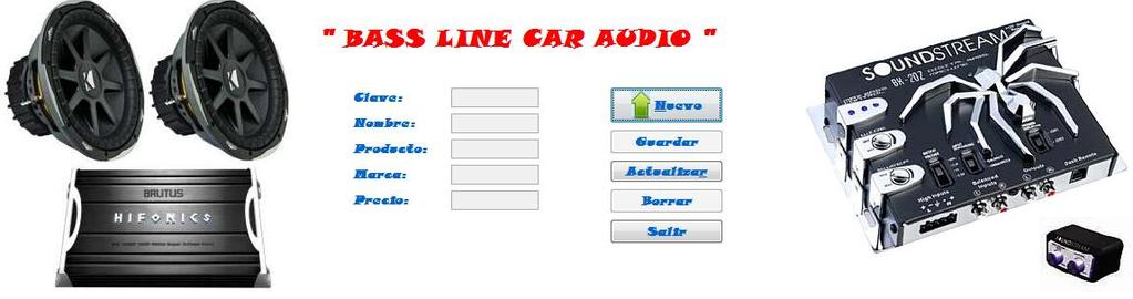 3.1 Código de botones A continuación se muestra el código utilizado para realizar las diferentes acciones que controlan el sistema Bass line car audio como dar de alta un nuevo producto, borrar algún