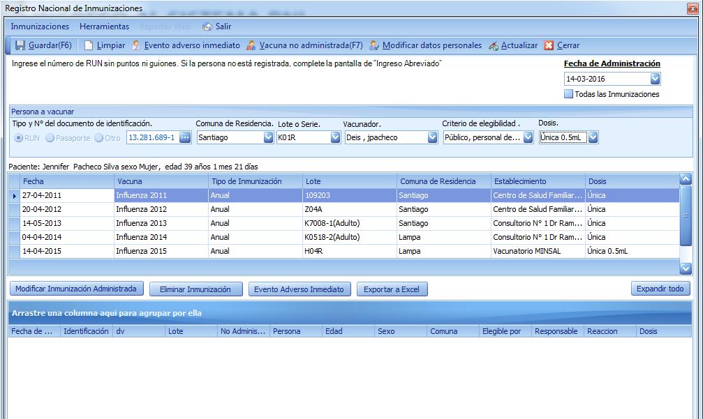 MONITOREO DIARIO Al seleccionar Exportar a Excel, pueden ir construyendo un archivo con los registros diarios de