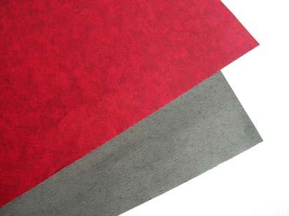 LINOTEX Material de recubrimiento muy versátil y resistente con soporte de papel coloreado, estampado y gofrado.